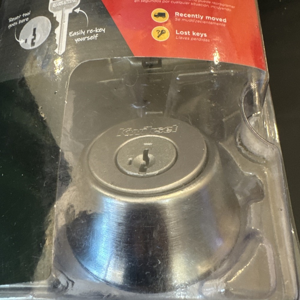 Kwikset 665 Satin Chrome Double Cylinder Deadbolt featuring Security 96650-511‎